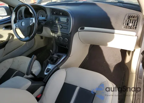 2008 Saab 9-3 Aero from USA, damaged, VIN YS3FH76U086008798